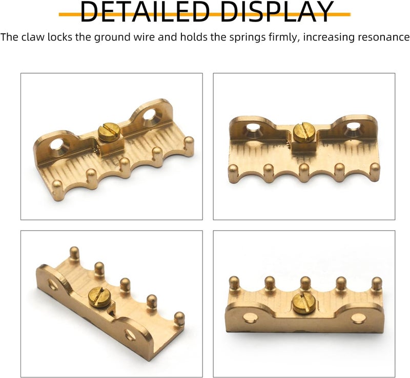 MAXCHEER CNC Precision Engineered Ultra Heavy Duty Full Brass 49.5x19mm Electric Guitar Tremolo Claw for ST/FR Tremolo Bridge System - Image 2